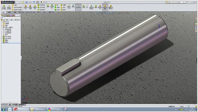 用SolidWorks设计的使用偏心机制进行往复运动的机构