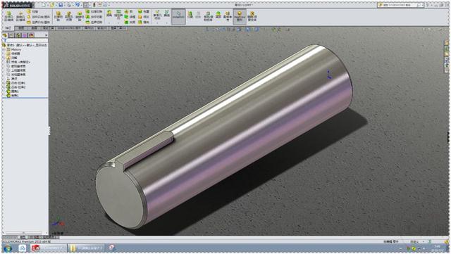 用SolidWorks设计的勒洛三角形摆动机制，三角的建模是此图的重点