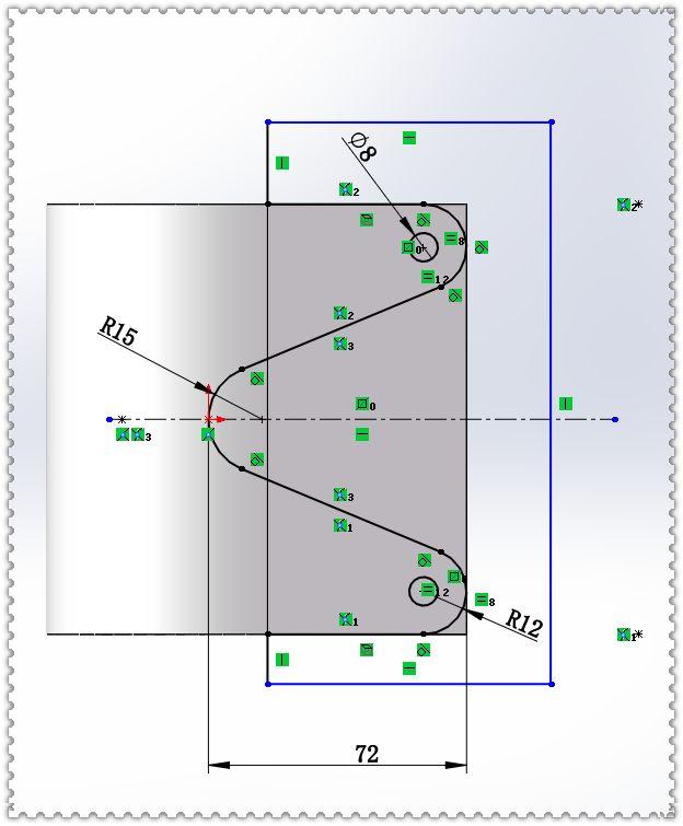 用SolidWorks建模的管件，对于经常画图的人来说，此图一点都不难