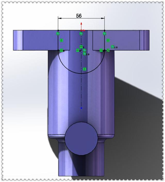 用SolidWorks建模的实体零件，此图仅用拉伸和切除就可以