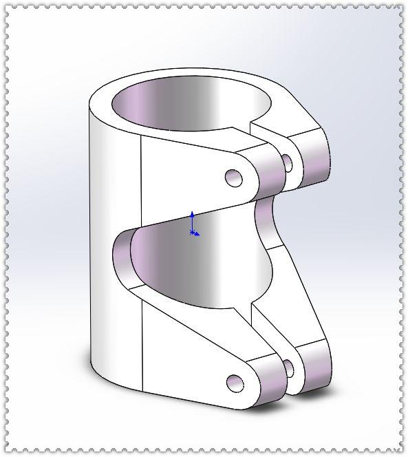 用SolidWorks建模的管件，对于经常画图的人来说，此图一点都不难