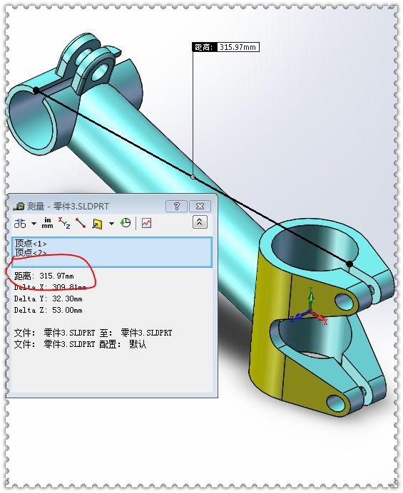 用SolidWorks建模的管件，对于经常画图的人来说，此图一点都不难