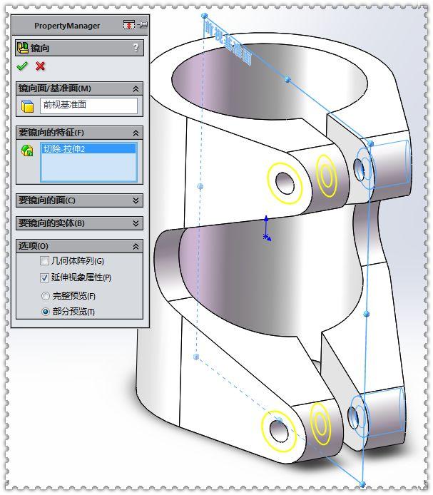 用SolidWorks建模的管件，对于经常画图的人来说，此图一点都不难