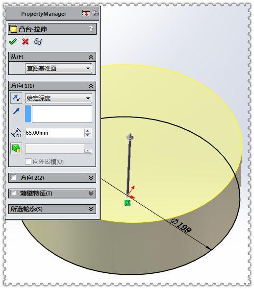 用SW实体建模的裤型三通管，如果曾经学过放样现在就能画出此图