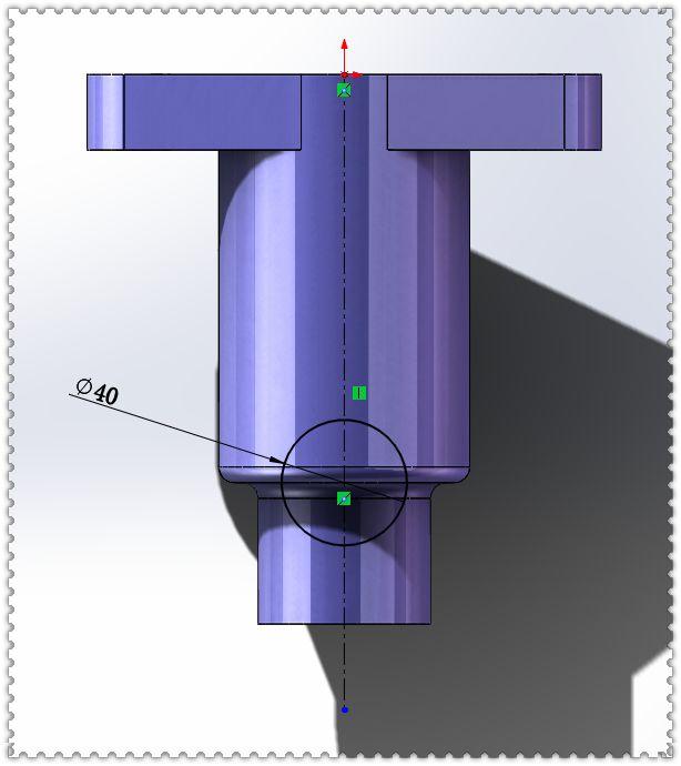 用SolidWorks建模的实体零件，此图仅用拉伸和切除就可以