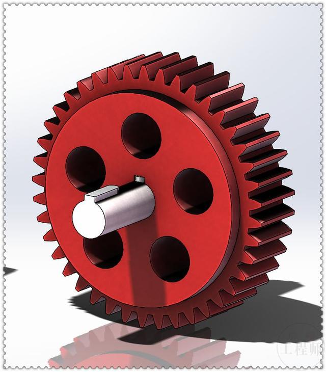 用SolidWorks设计的往复式的齿轮运动机构，要用到多个子装配体