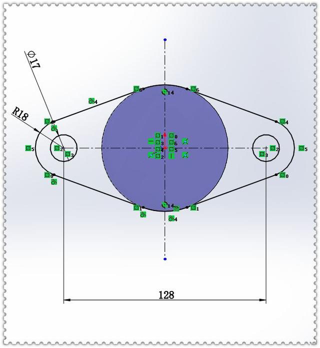 用SolidWorks建模的实体零件，此图仅用拉伸和切除就可以