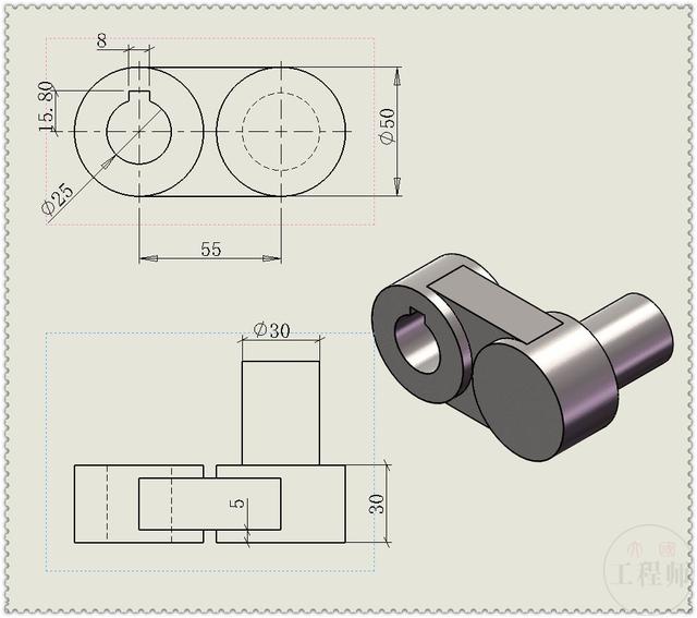 用SolidWorks设计的往复式的齿轮运动机构，要用到多个子装配体