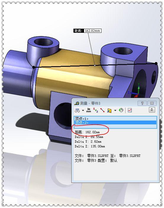 用SolidWorks建模的实体零件，此图仅用拉伸和切除就可以