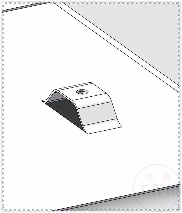 用SolidWorks钣金画的金属外壳，过程中要用到成型工具和特征库