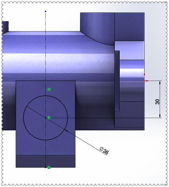 用SolidWorks建模的实体零件，此图仅用拉伸和切除就可以