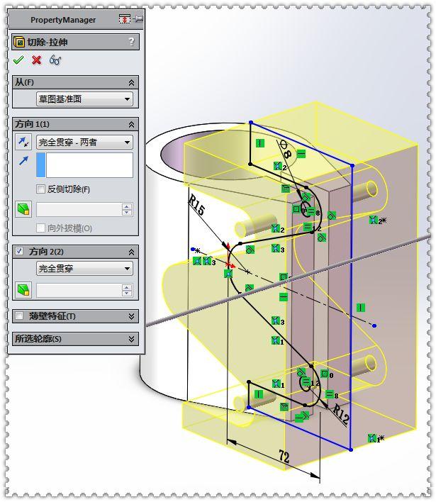 用SolidWorks建模的管件，对于经常画图的人来说，此图一点都不难