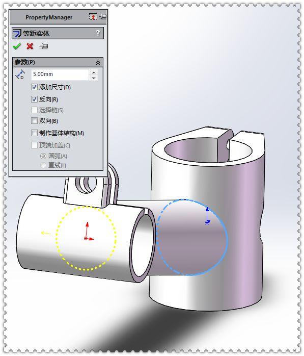 用SolidWorks建模的管件，对于经常画图的人来说，此图一点都不难