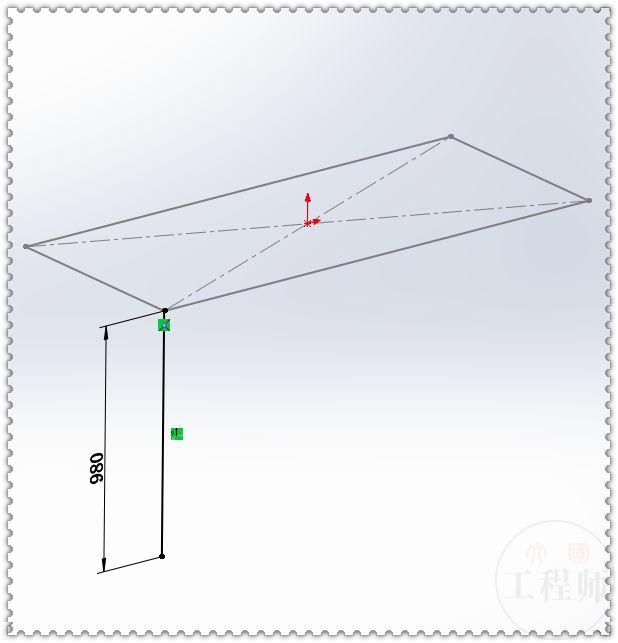 用SolidWorks焊件模块绘制的支撑钢架，这个的模型的草图好画多了