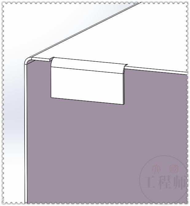 用SolidWorks钣金画的金属外壳，过程中要用到成型工具和特征库