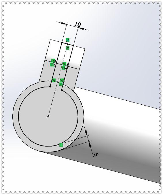 用SolidWorks建模的管件，对于经常画图的人来说，此图一点都不难