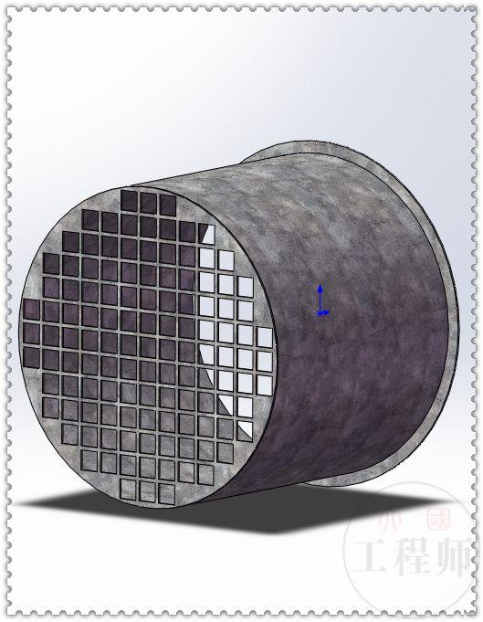 用SolidWorks设计的墙上出、入通风口，此图用钣金模块建模