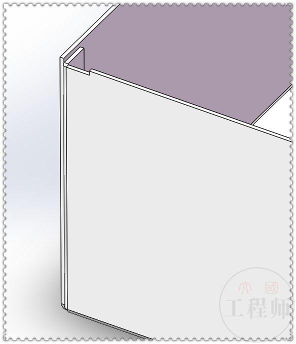 SolidWorks画一个钣金箱体的底壳，除了填充阵列，都是些基本操作