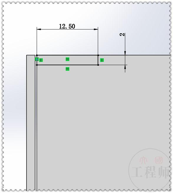 SolidWorks画一个钣金箱体的底壳，除了填充阵列，都是些基本操作